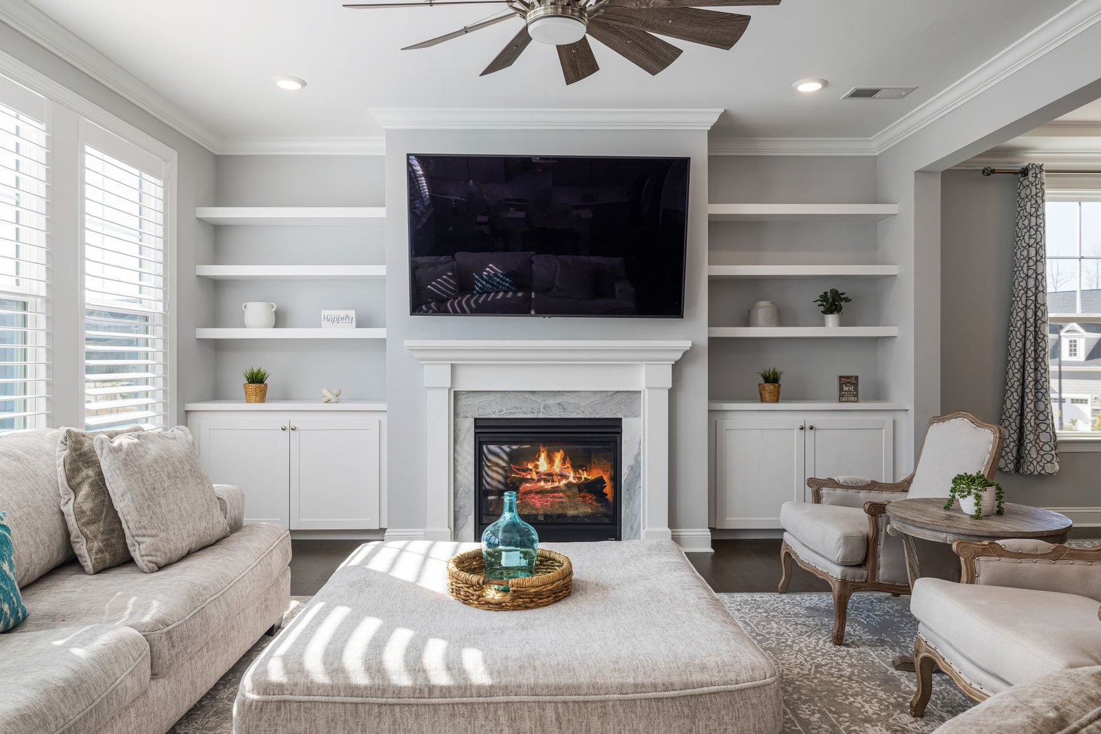 Wall-Mounted Electric Fireplace