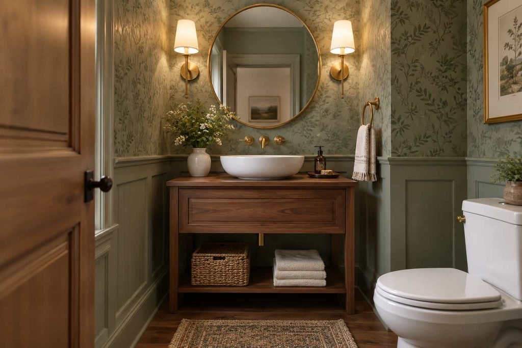 Try a deep, dramatic color palette